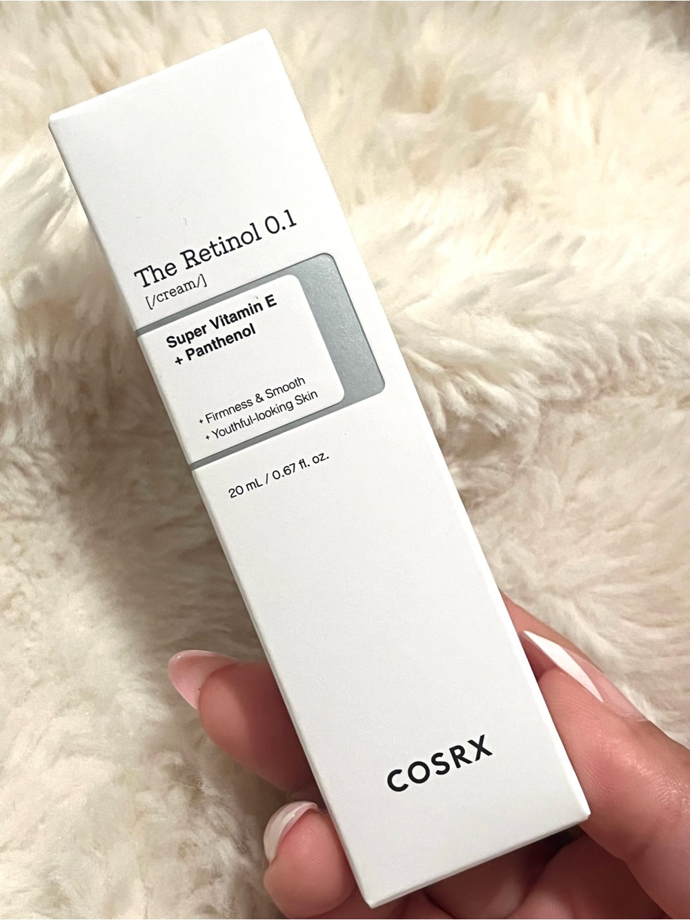COS Lip Tube Retinol Cream in White with Black Cap